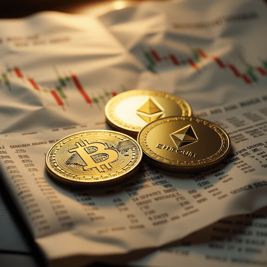 Crypto market update May 2025 – Bitcoin and Ethereum visualised with market charts
