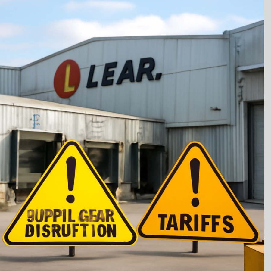 "Lear Co facing supply chain challenges due to tariffs and market instability."