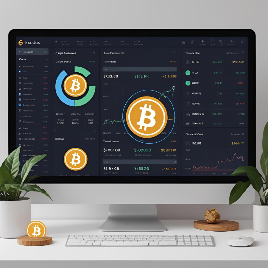 Screenshot of Exodus desktop wallet user interface