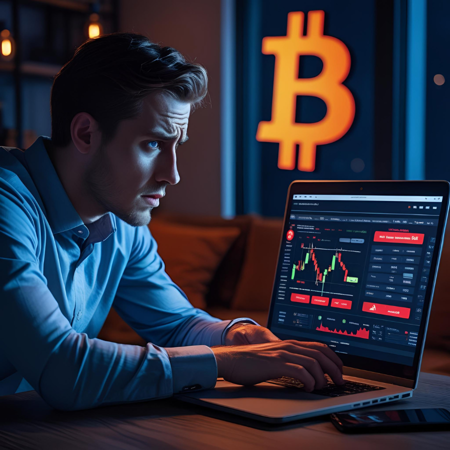 "How can you tell if someone is a crypto scammer by looking at red flags on fake crypto platforms"