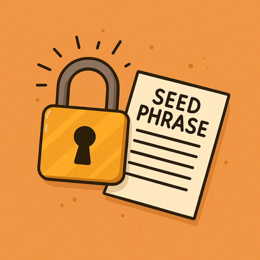 Self-custody and seed phrase recovery setup