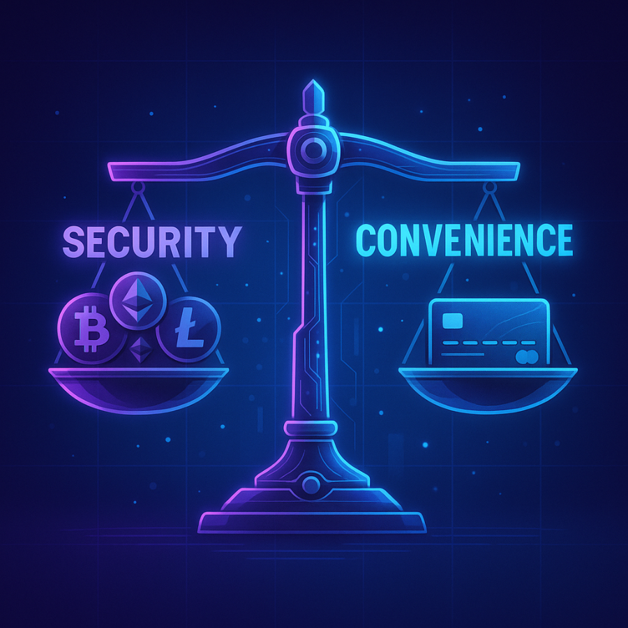 Balancing security and convenience in choosing crypto wallets
